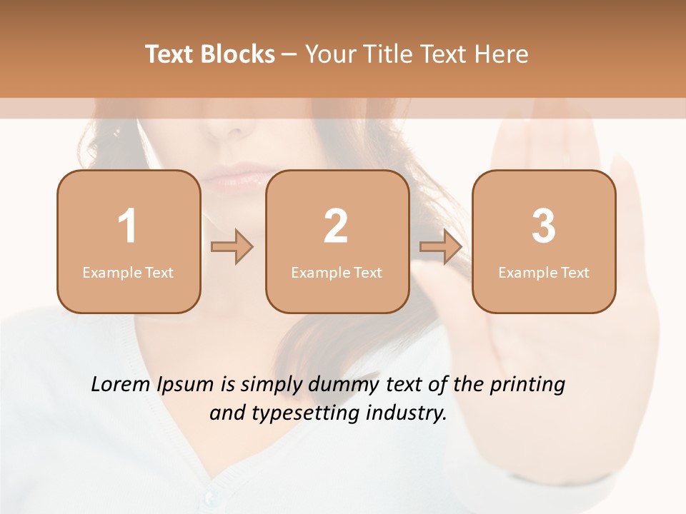 Refusal Bored Negative PowerPoint Template