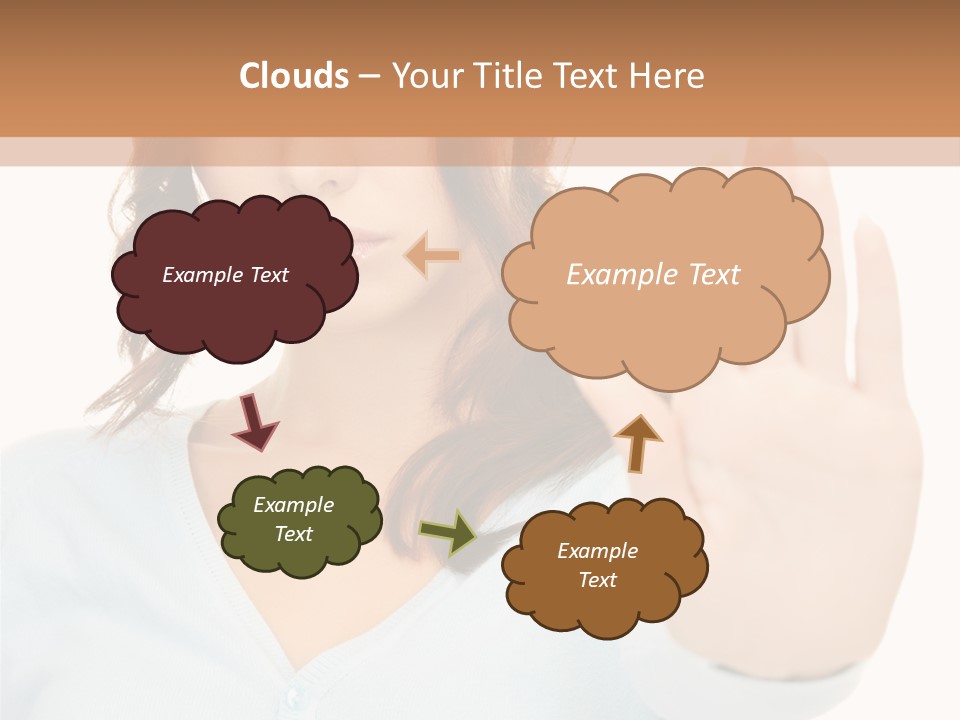 Refusal Bored Negative PowerPoint Template