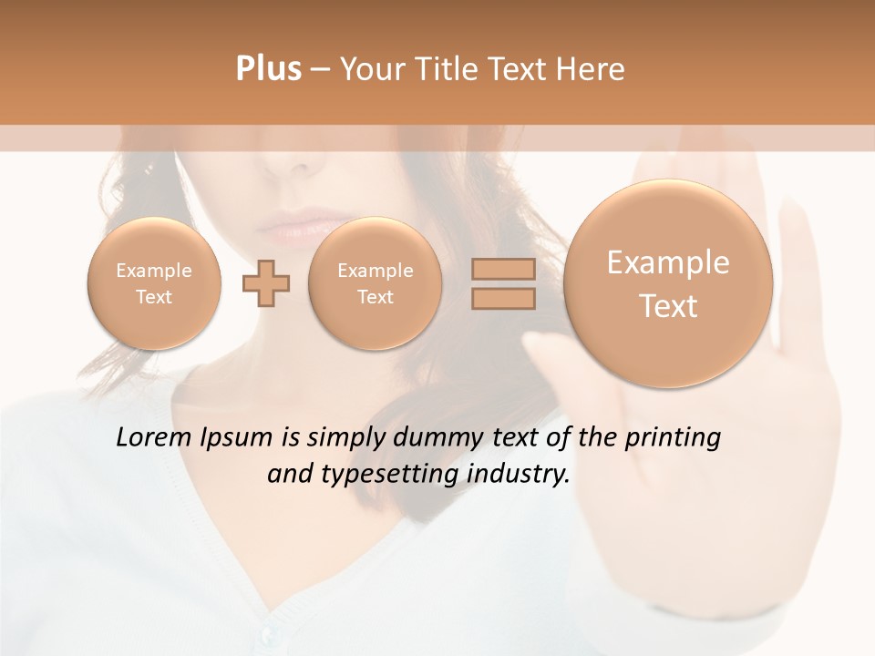 Refusal Bored Negative PowerPoint Template