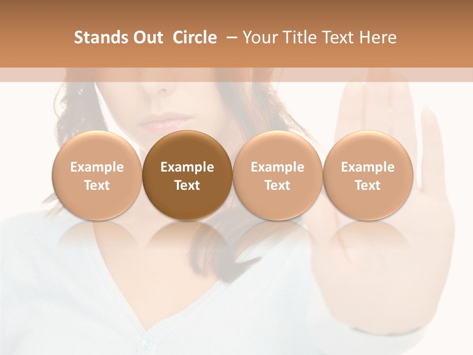 Refusal Bored Negative PowerPoint Template