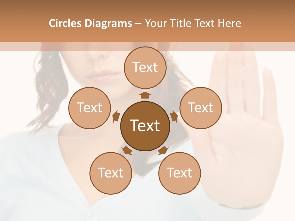 Refusal Bored Negative PowerPoint Template