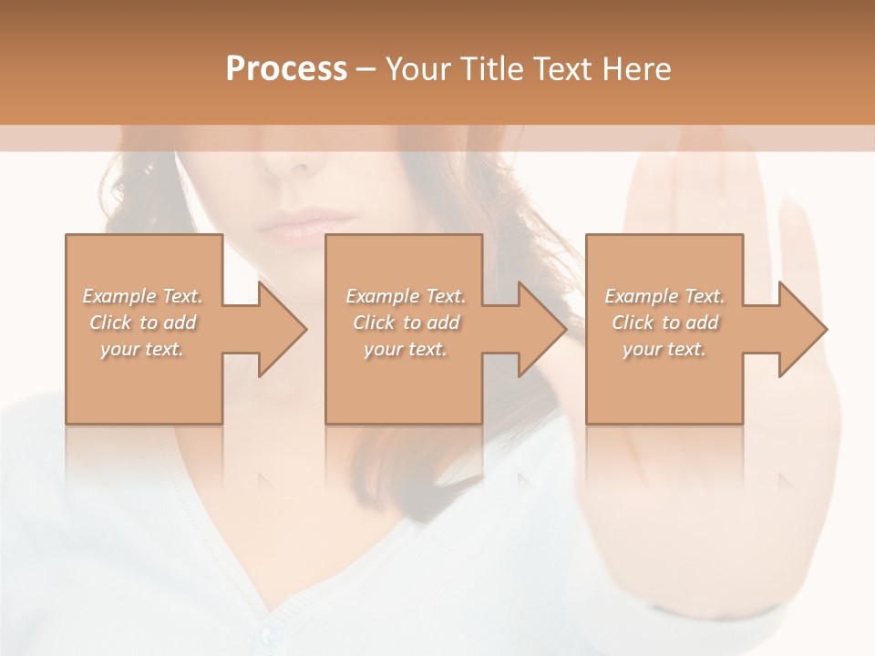 Refusal Bored Negative PowerPoint Template
