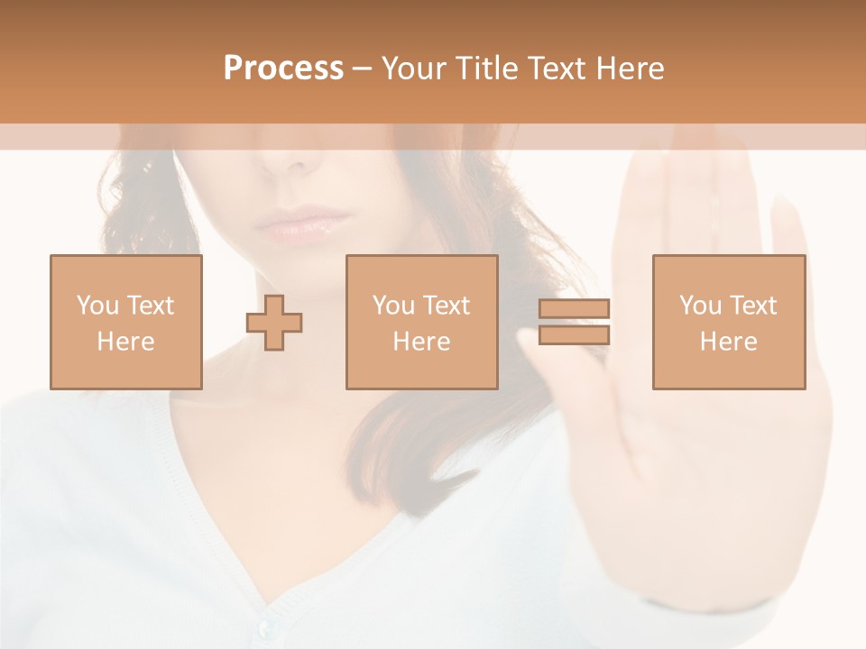Refusal Bored Negative PowerPoint Template