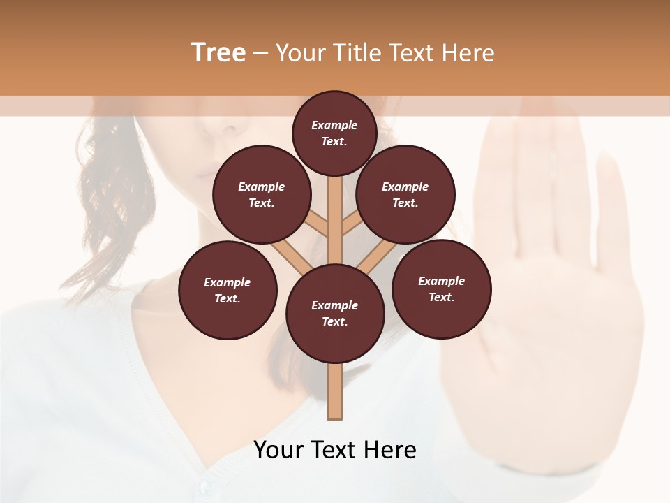 Refusal Bored Negative PowerPoint Template