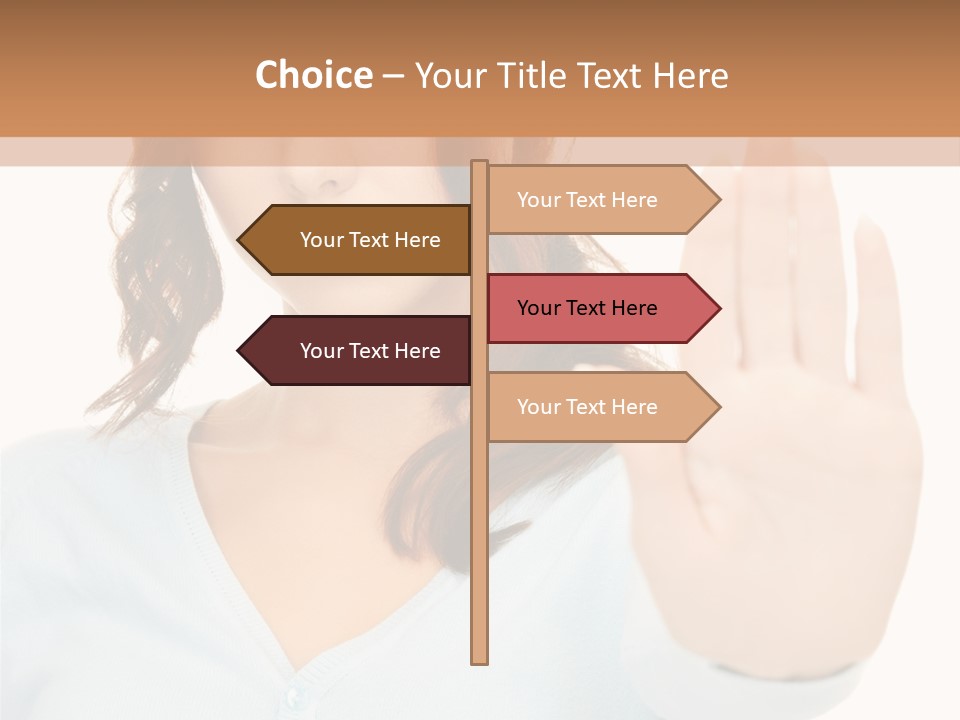 Refusal Bored Negative PowerPoint Template
