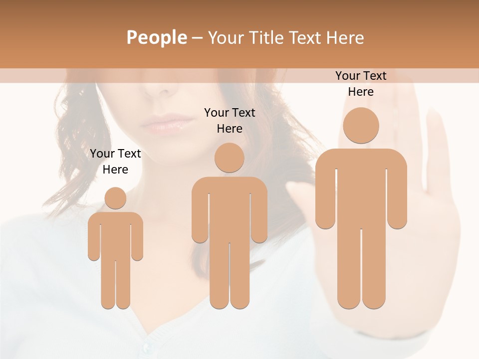 Refusal Bored Negative PowerPoint Template