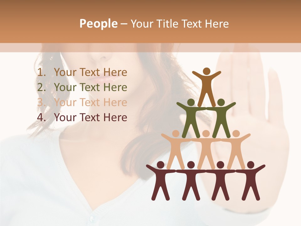 Refusal Bored Negative PowerPoint Template