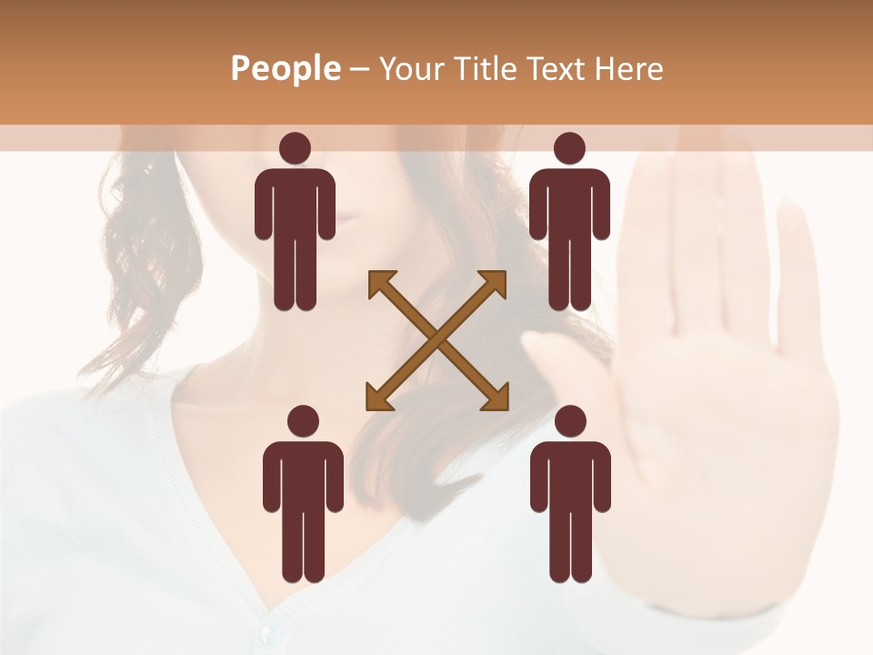 Refusal Bored Negative PowerPoint Template