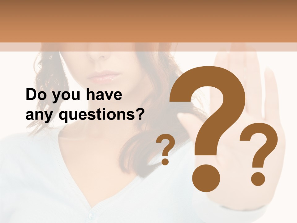 Refusal Bored Negative PowerPoint Template