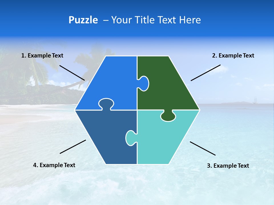 Rock Landscape Leaf PowerPoint Template