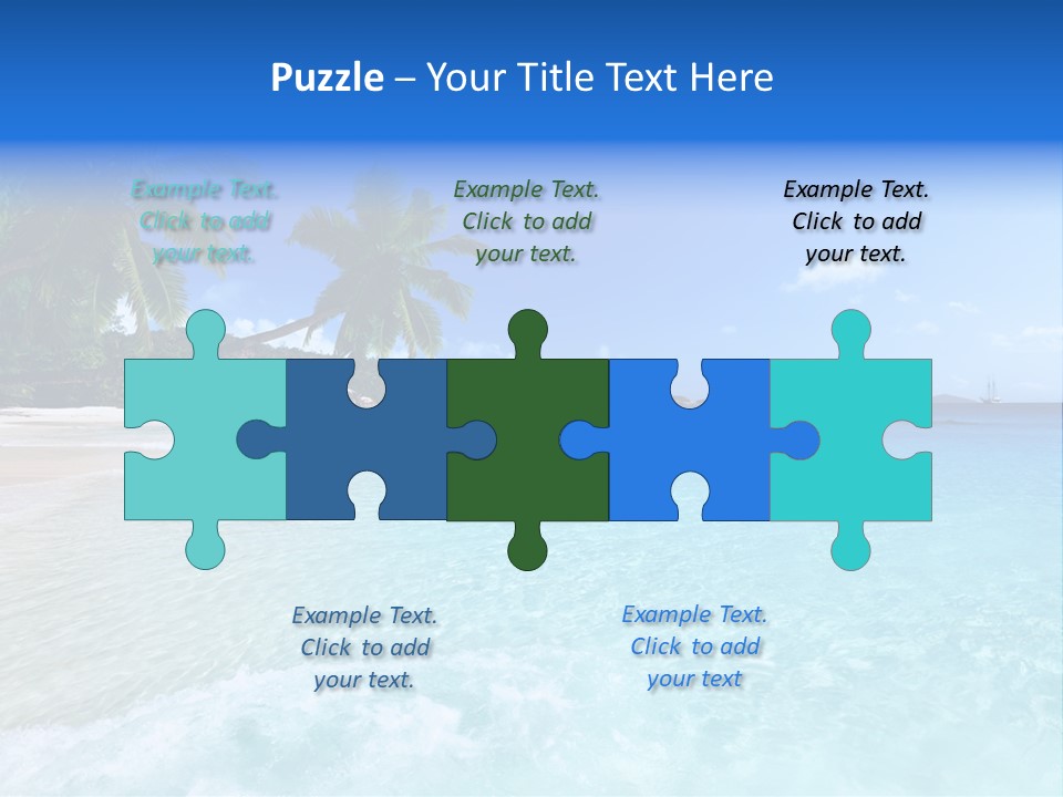 Rock Landscape Leaf PowerPoint Template