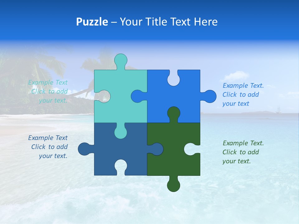 Rock Landscape Leaf PowerPoint Template