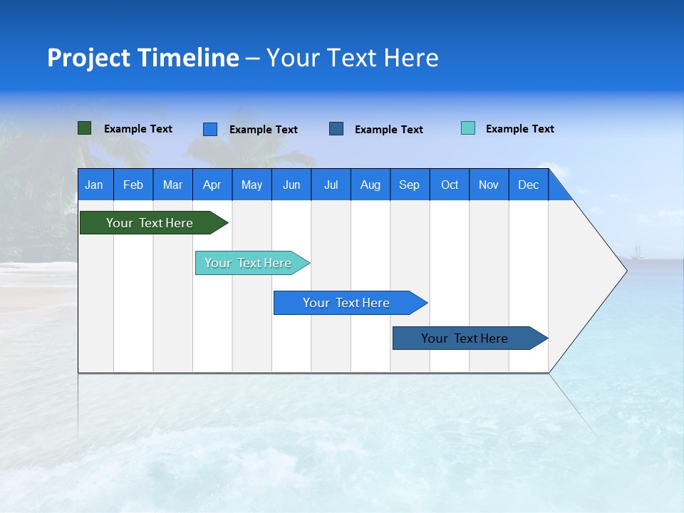 Rock Landscape Leaf PowerPoint Template