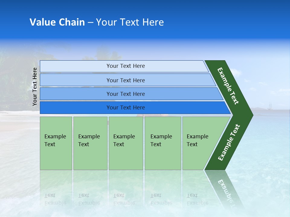 Rock Landscape Leaf PowerPoint Template