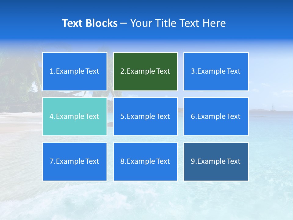 Rock Landscape Leaf PowerPoint Template