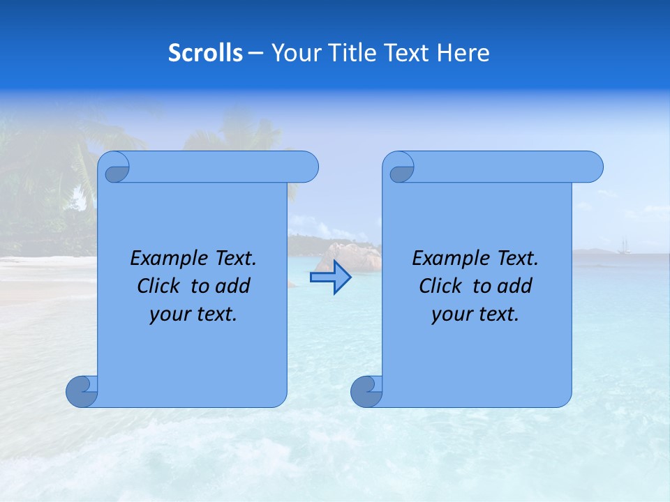 Rock Landscape Leaf PowerPoint Template
