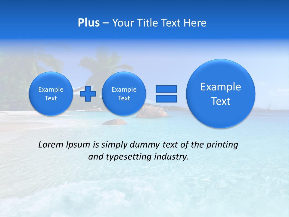 Rock Landscape Leaf PowerPoint Template