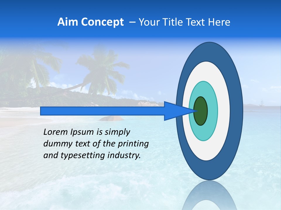 Rock Landscape Leaf PowerPoint Template