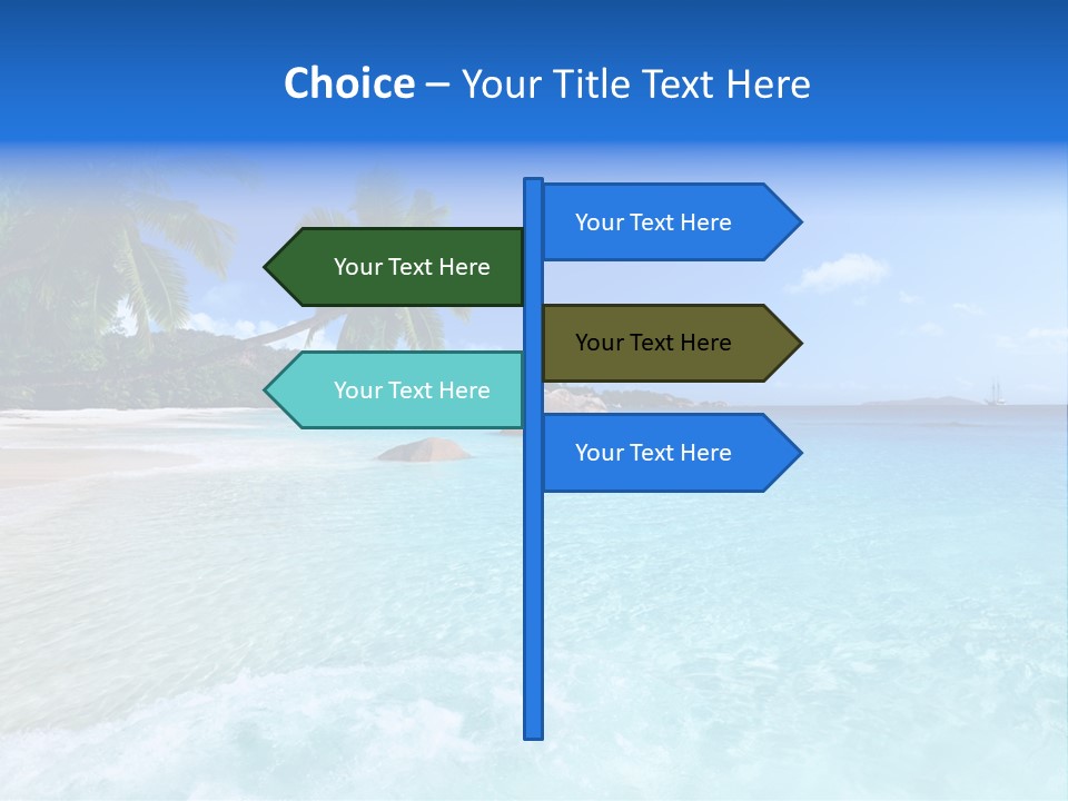 Rock Landscape Leaf PowerPoint Template