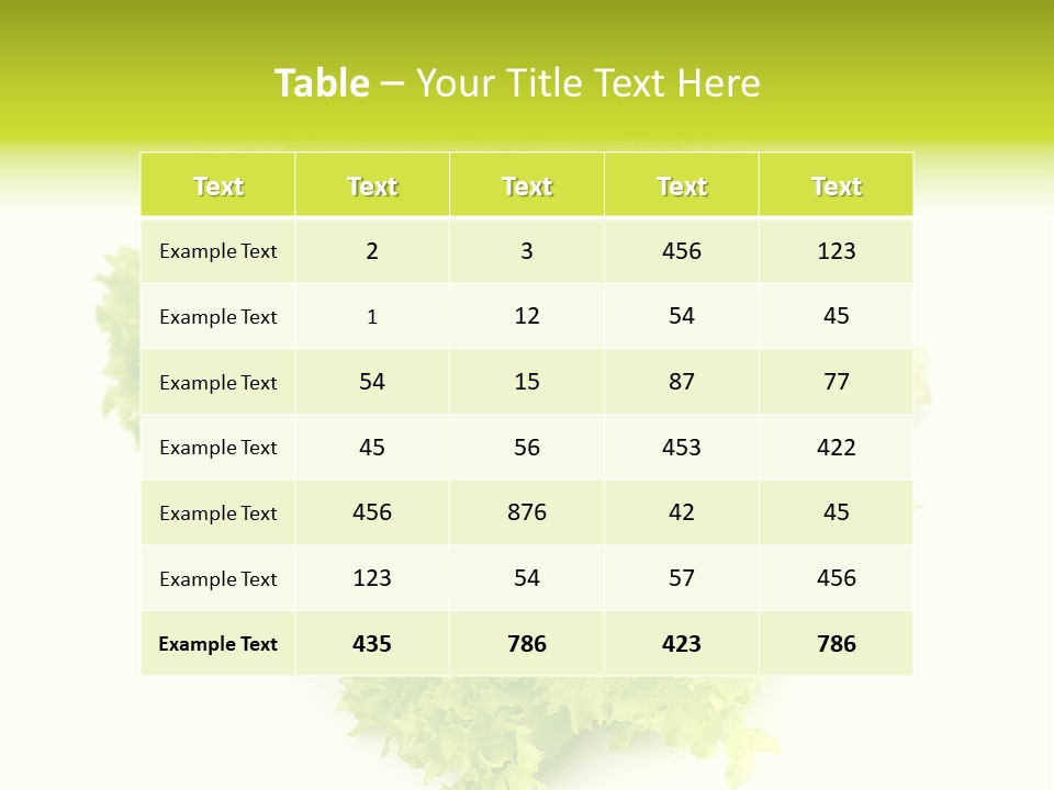 Snack Calorie Raw PowerPoint Template