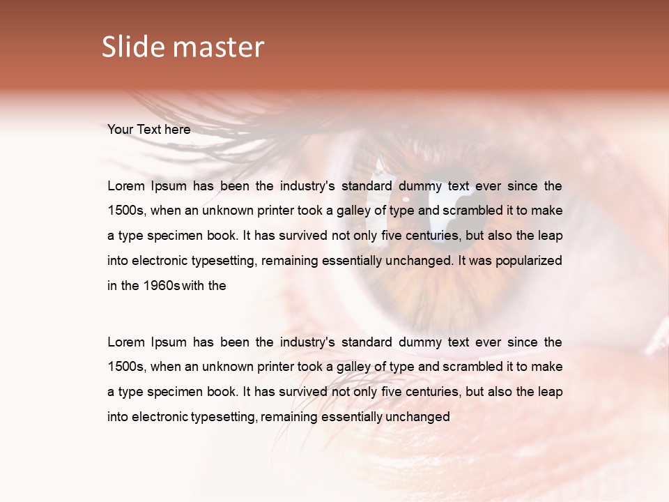 Young Skin Eyeliner PowerPoint Template