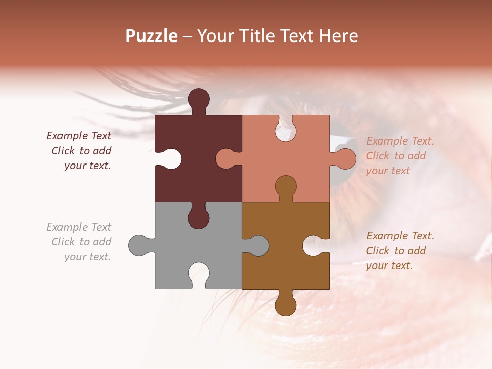 Young Skin Eyeliner PowerPoint Template