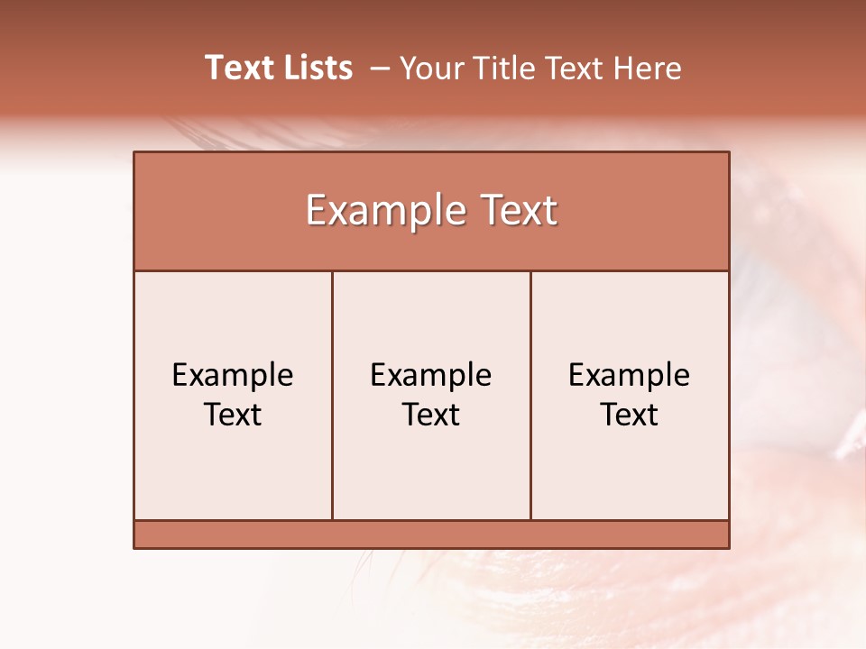 Young Skin Eyeliner PowerPoint Template