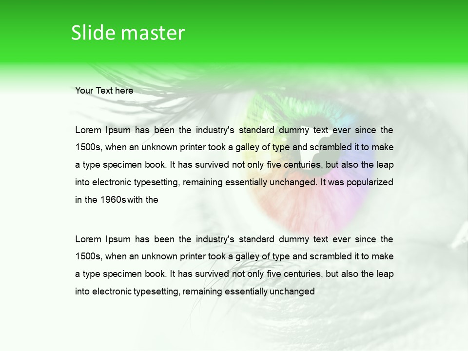 Orbital Spectrum View PowerPoint Template