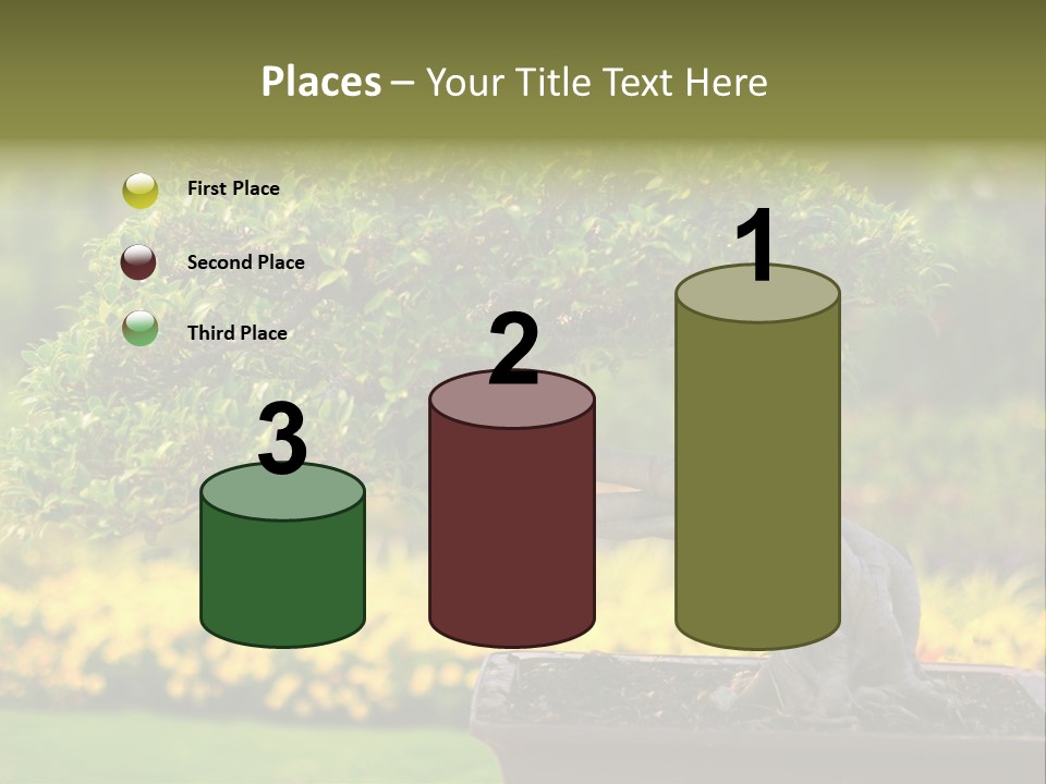 Botany Houseplant Garden PowerPoint Template