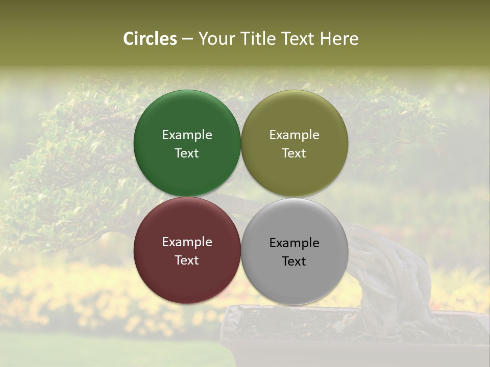 Botany Houseplant Garden PowerPoint Template