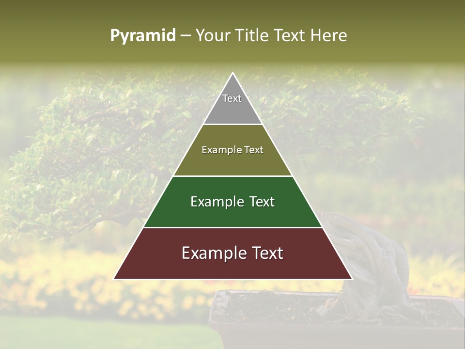 Botany Houseplant Garden PowerPoint Template