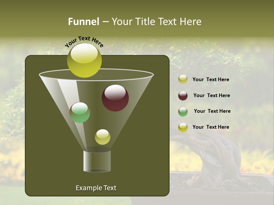 Botany Houseplant Garden PowerPoint Template