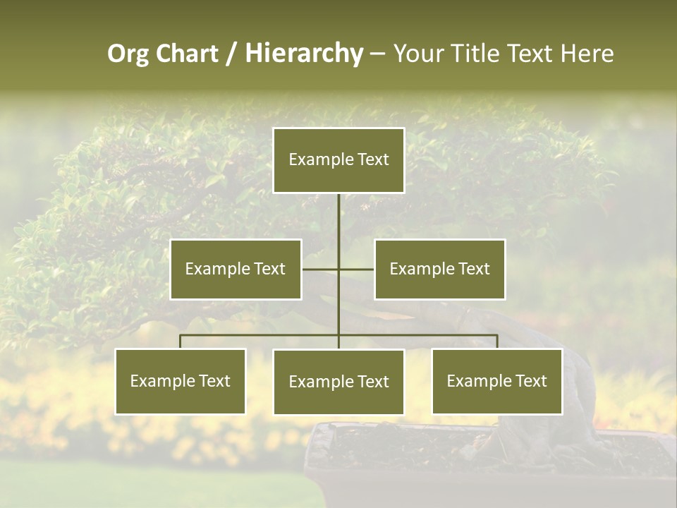 Botany Houseplant Garden PowerPoint Template