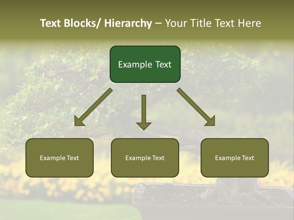 Botany Houseplant Garden PowerPoint Template