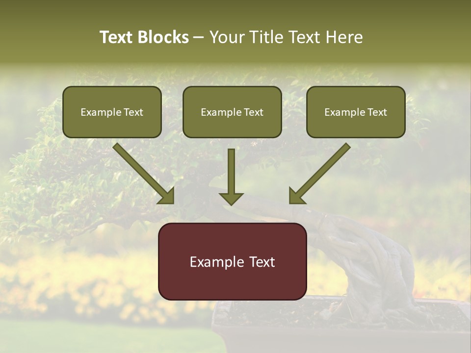 Botany Houseplant Garden PowerPoint Template