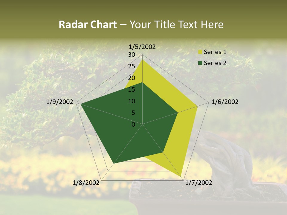Botany Houseplant Garden PowerPoint Template