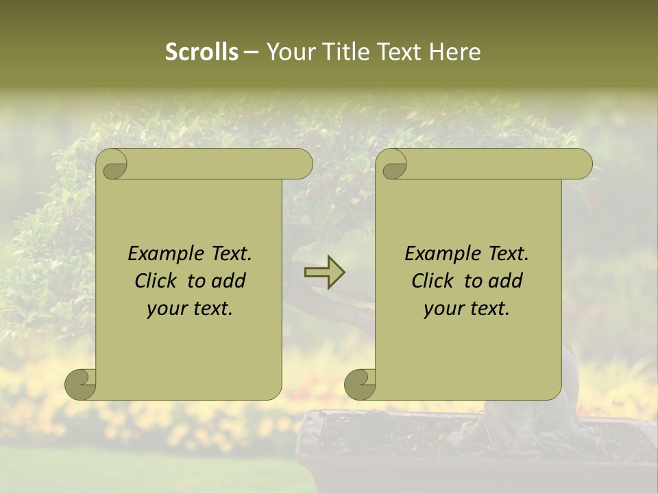 Botany Houseplant Garden PowerPoint Template