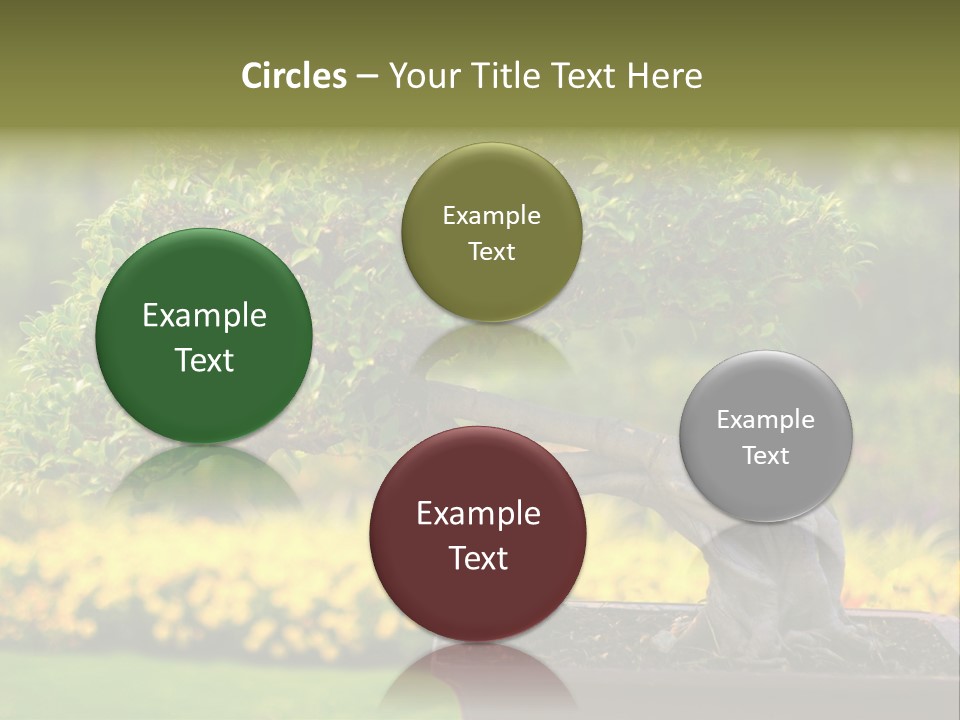 Botany Houseplant Garden PowerPoint Template