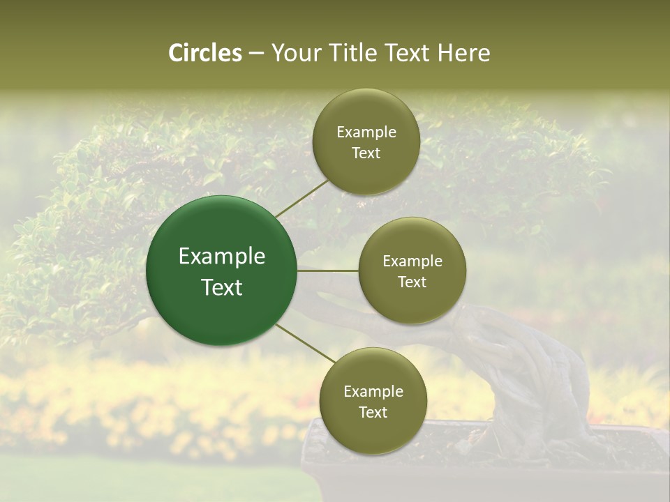 Botany Houseplant Garden PowerPoint Template