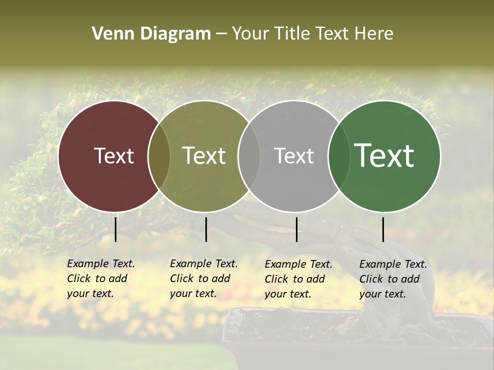 Botany Houseplant Garden PowerPoint Template