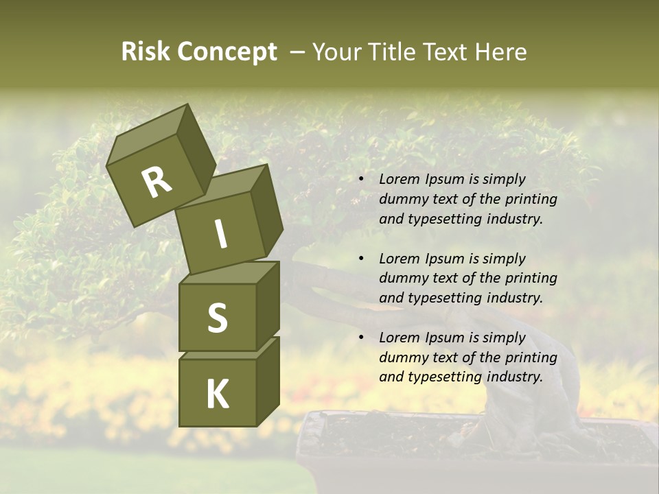 Botany Houseplant Garden PowerPoint Template