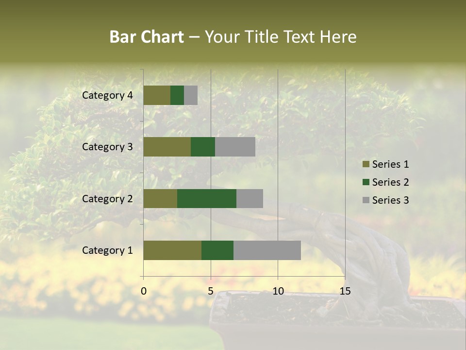Botany Houseplant Garden PowerPoint Template