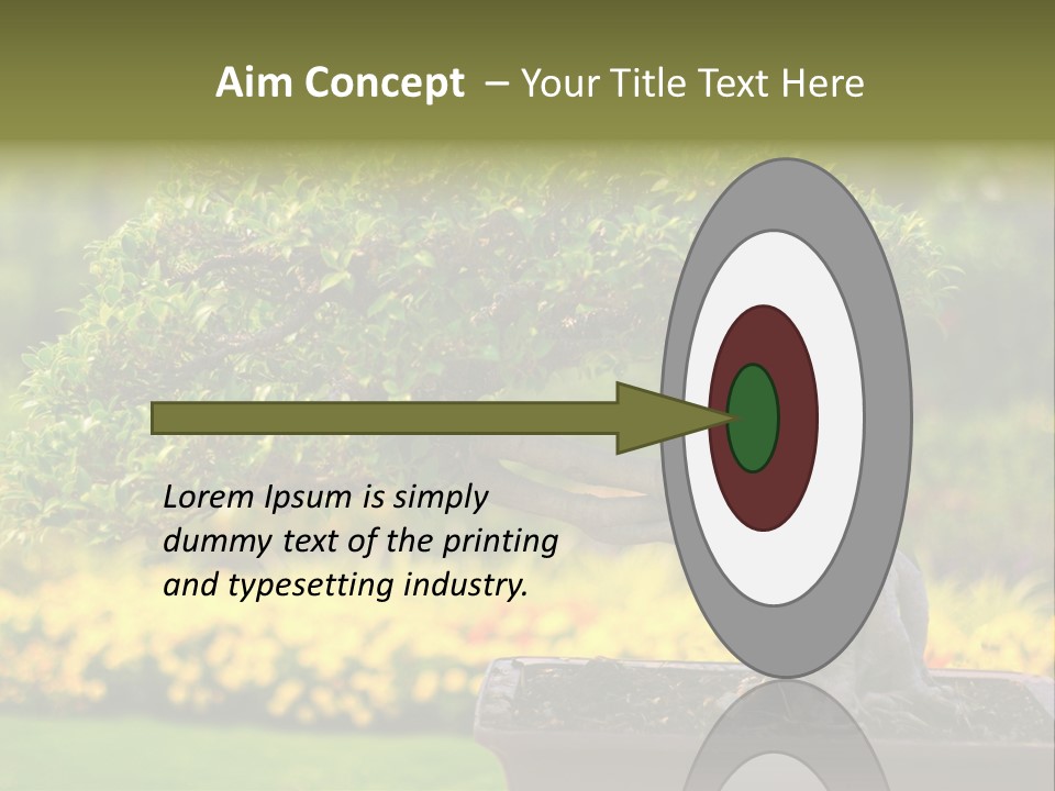 Botany Houseplant Garden PowerPoint Template