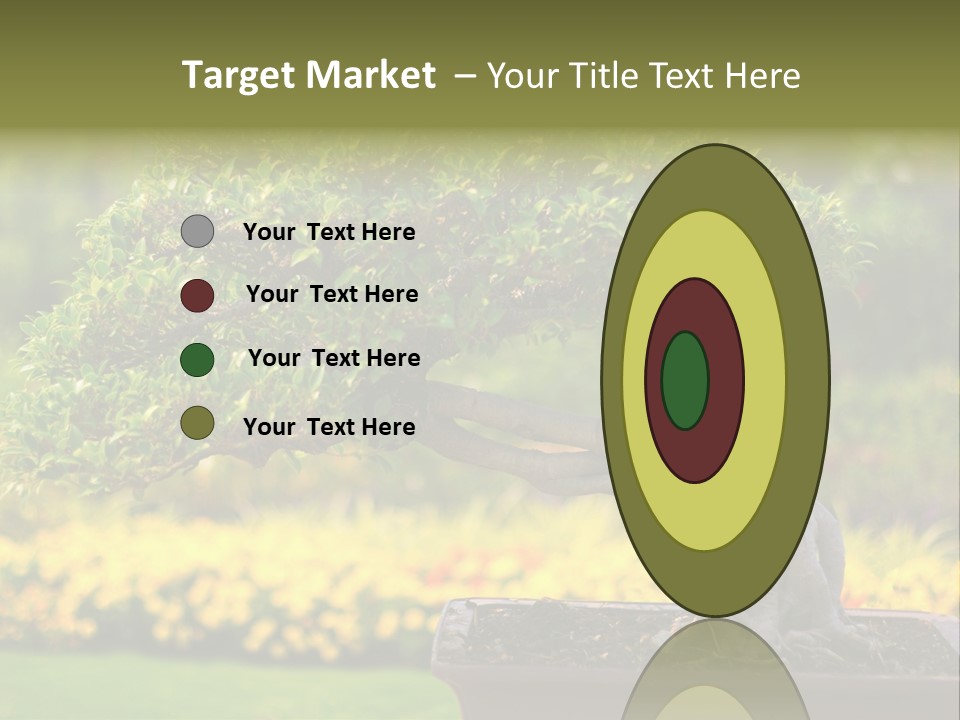 Botany Houseplant Garden PowerPoint Template