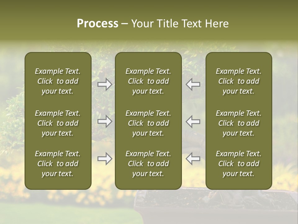 Botany Houseplant Garden PowerPoint Template