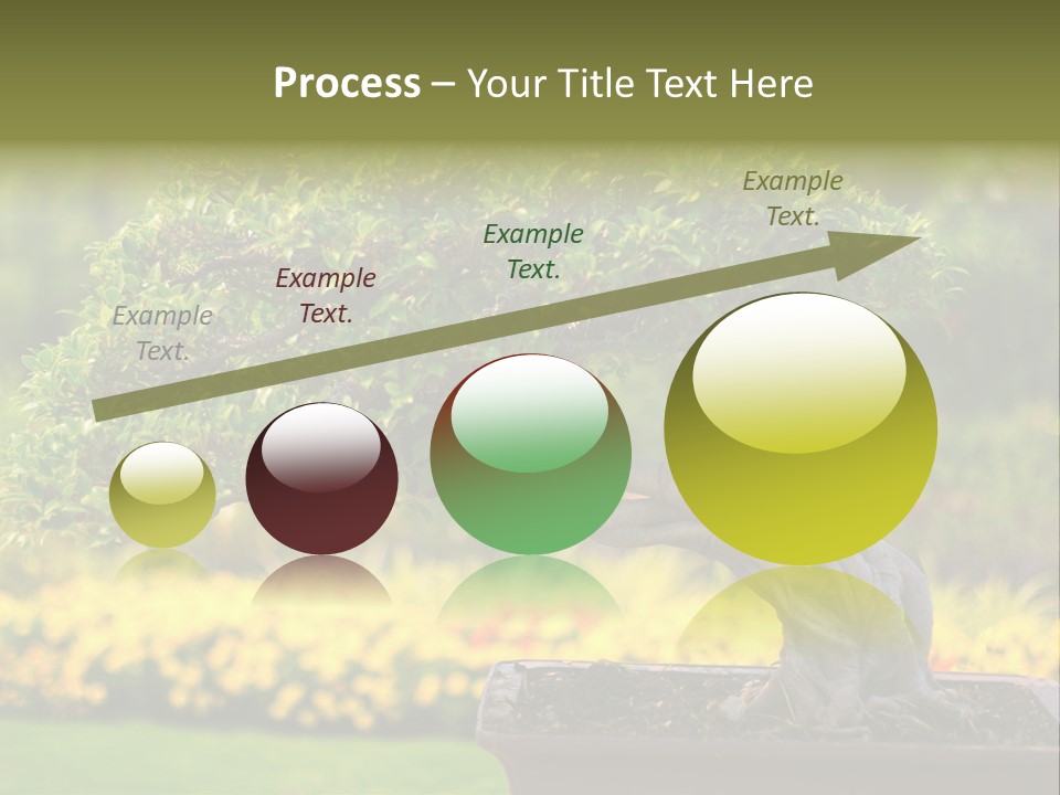 Botany Houseplant Garden PowerPoint Template