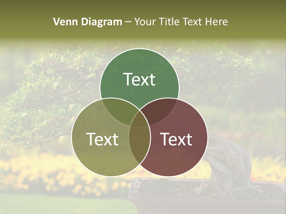 Botany Houseplant Garden PowerPoint Template
