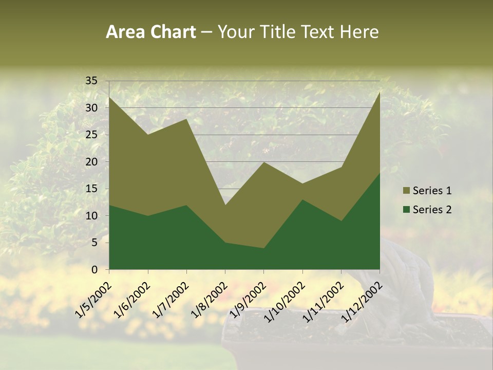 Botany Houseplant Garden PowerPoint Template