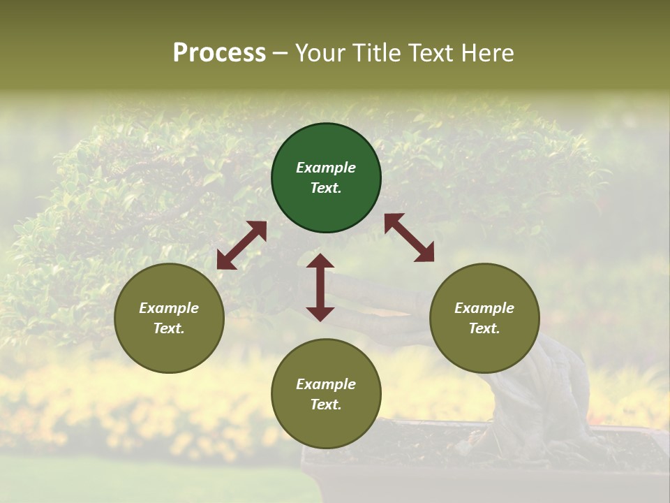 Botany Houseplant Garden PowerPoint Template