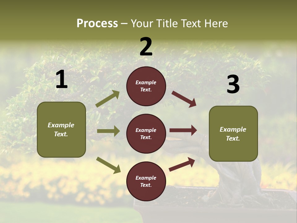 Botany Houseplant Garden PowerPoint Template